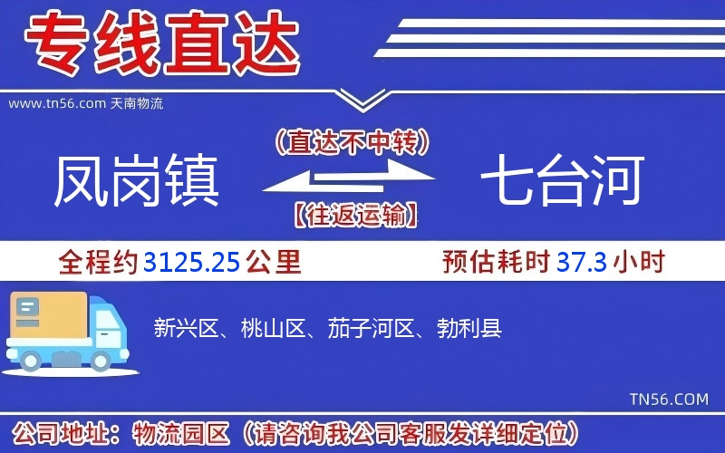 鳳崗鎮(zhèn)到七臺(tái)河物流公司 鳳崗鎮(zhèn)到七臺(tái)河物流公司