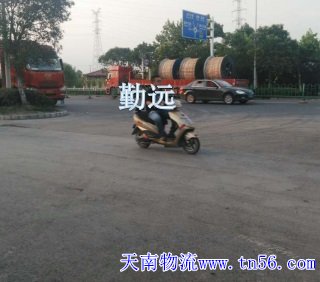 13米返程車(chē)裝電纜路邊盤(pán)等卸貨